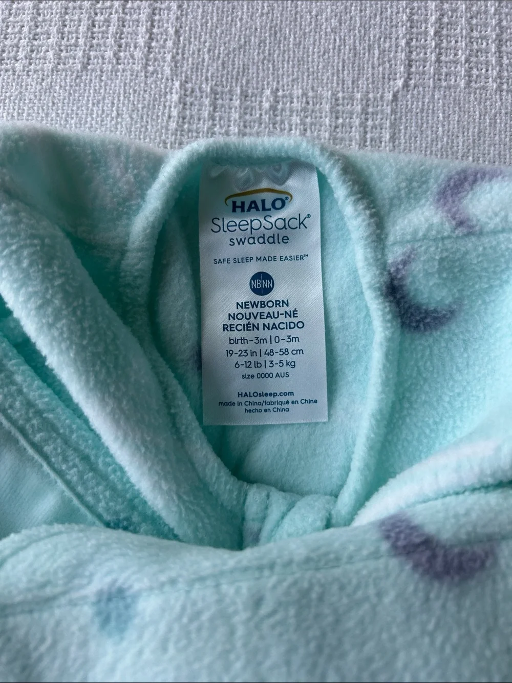 2 Halo Sleepsack Sleeveless Swaddle Newborn size